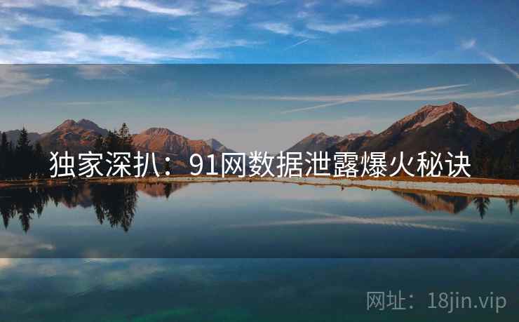 独家深扒：91网数据泄露爆火秘诀
