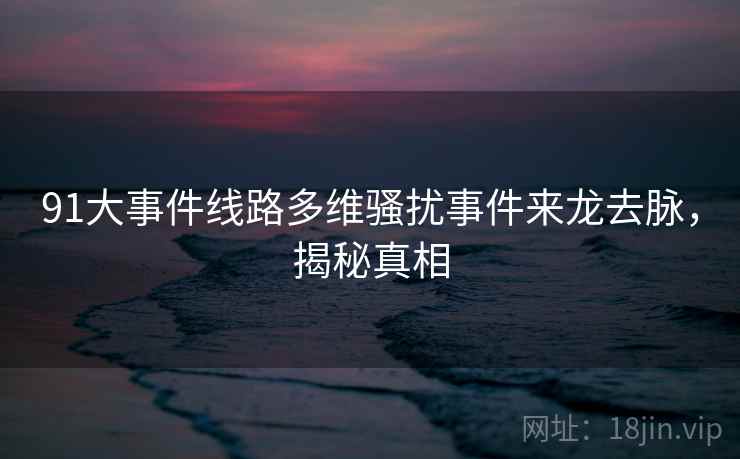 91大事件线路多维骚扰事件来龙去脉，揭秘真相