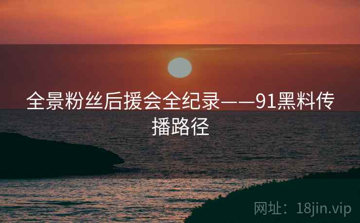 全景粉丝后援会全纪录——91黑料传播路径