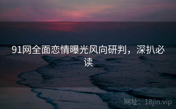 91网全面恋情曝光风向研判，深扒必读