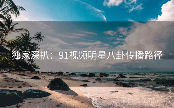 独家深扒：91视频明星八卦传播路径