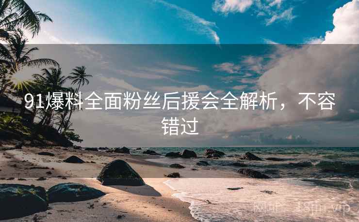 91爆料全面粉丝后援会全解析，不容错过