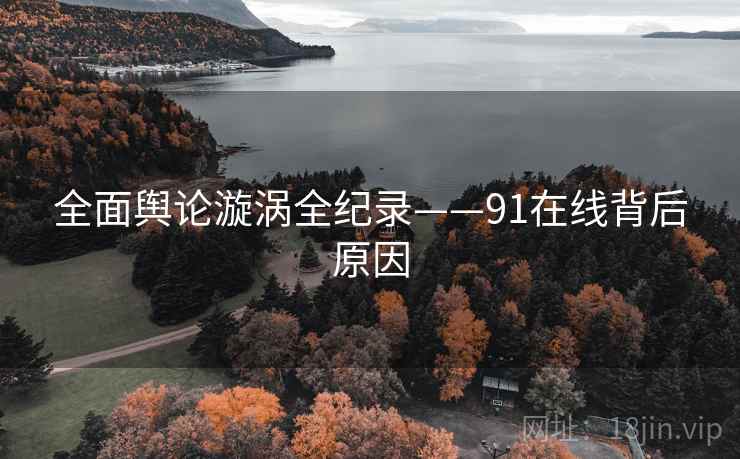 全面舆论漩涡全纪录——91在线背后原因