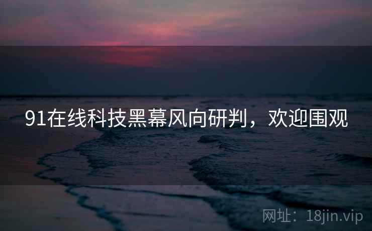 91在线科技黑幕风向研判，欢迎围观