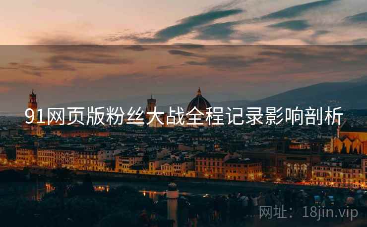 91网页版粉丝大战全程记录影响剖析